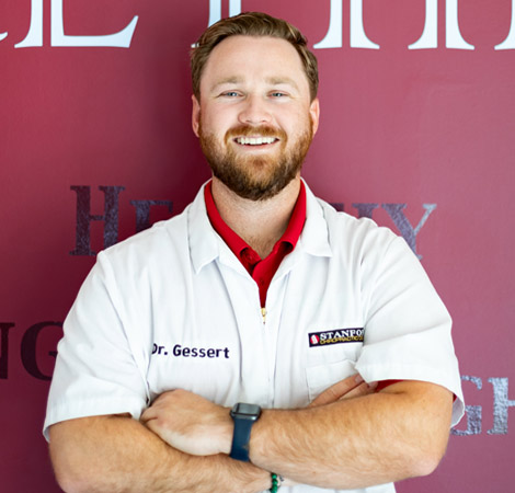 Dr. Brandon Gessert at Stanford Chiropractic Center